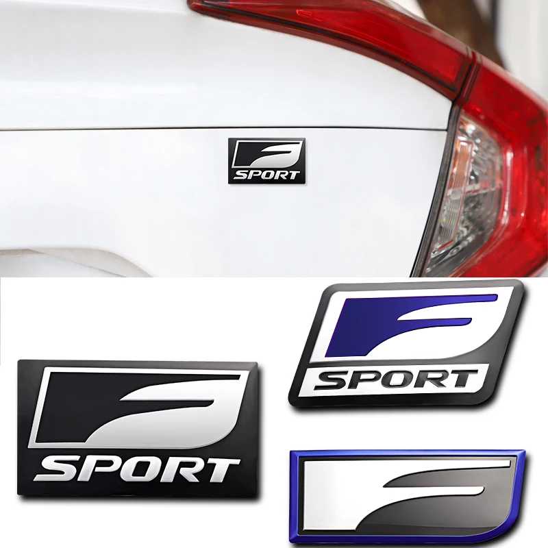 ملصقات معدنية ثلاثية الأبعاد لصندوق السيارة لسيارة لكزس F SPORT LBX NX RX 350h 450h ES UX 300e GS GX IS 250 LS LX CT LC RC GX460 Ct200h