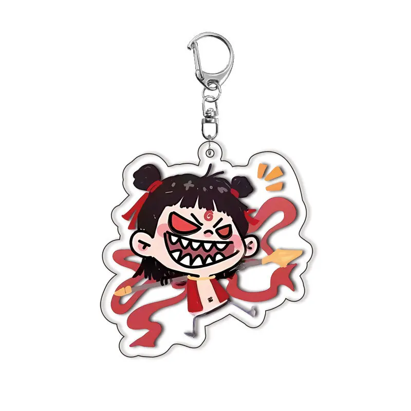 Ne Zha 2 Anime Aobing Shen Gongbao Shiji Cosplay Accessories Cartoon Pendant  Keychain Gift