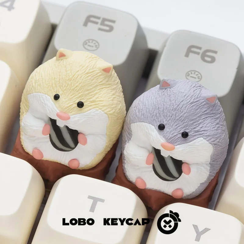 لوبو الأصلي الهامستر تحت عنوان Keycap بودنغ موتشي تخصيص مادة الراتنج واحدة ESC موقف الطبقات بالتنقيط الغراء