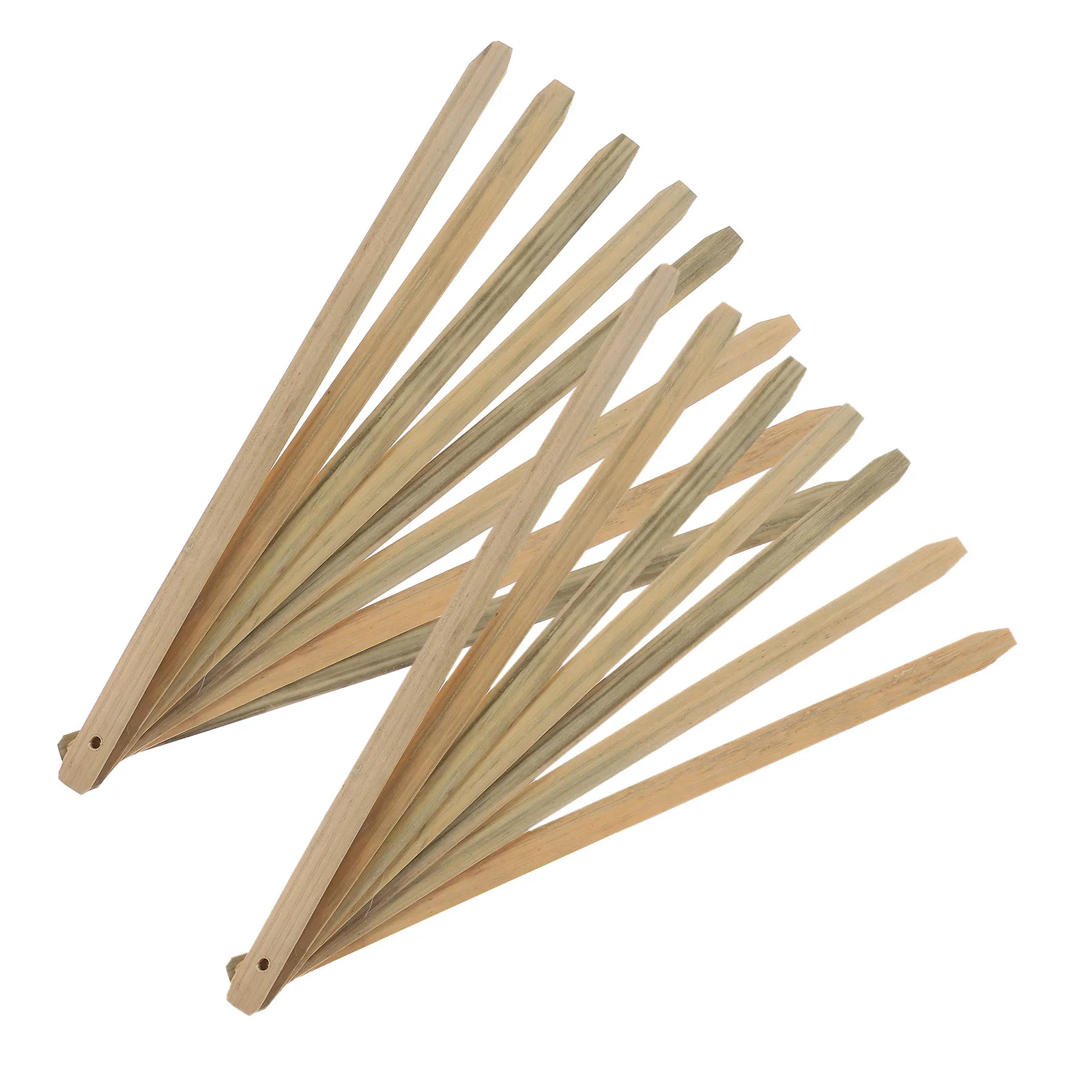 15 Pcs Blankhand Fan Frame Traditional Chinese Hand Fan Making Handles Diy Folding Fan Bamboo Fan Handles Replacement Bones