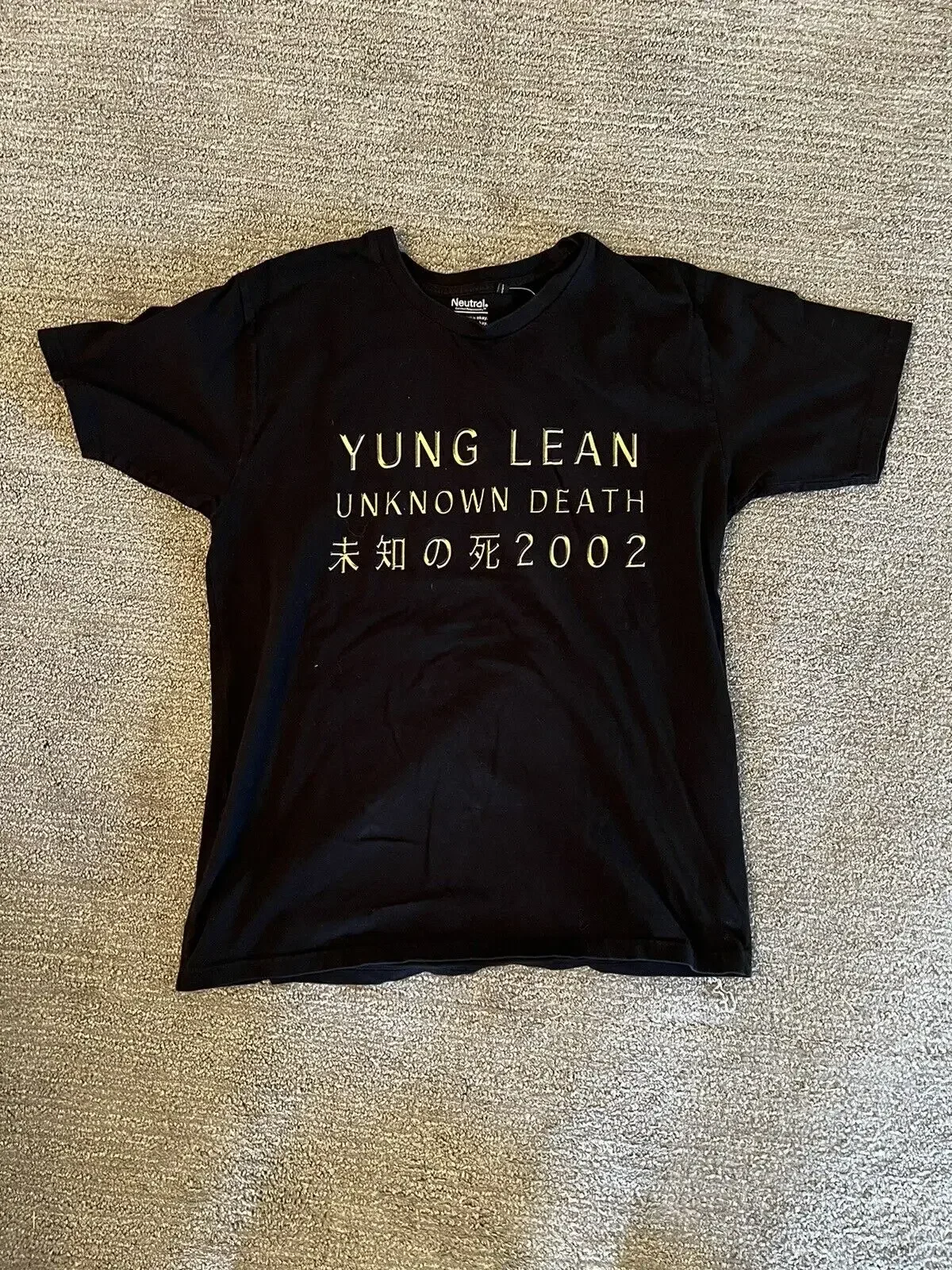 Yung Lean Unknown Death T shirt bladee thaiboy ecco2k black kray Large