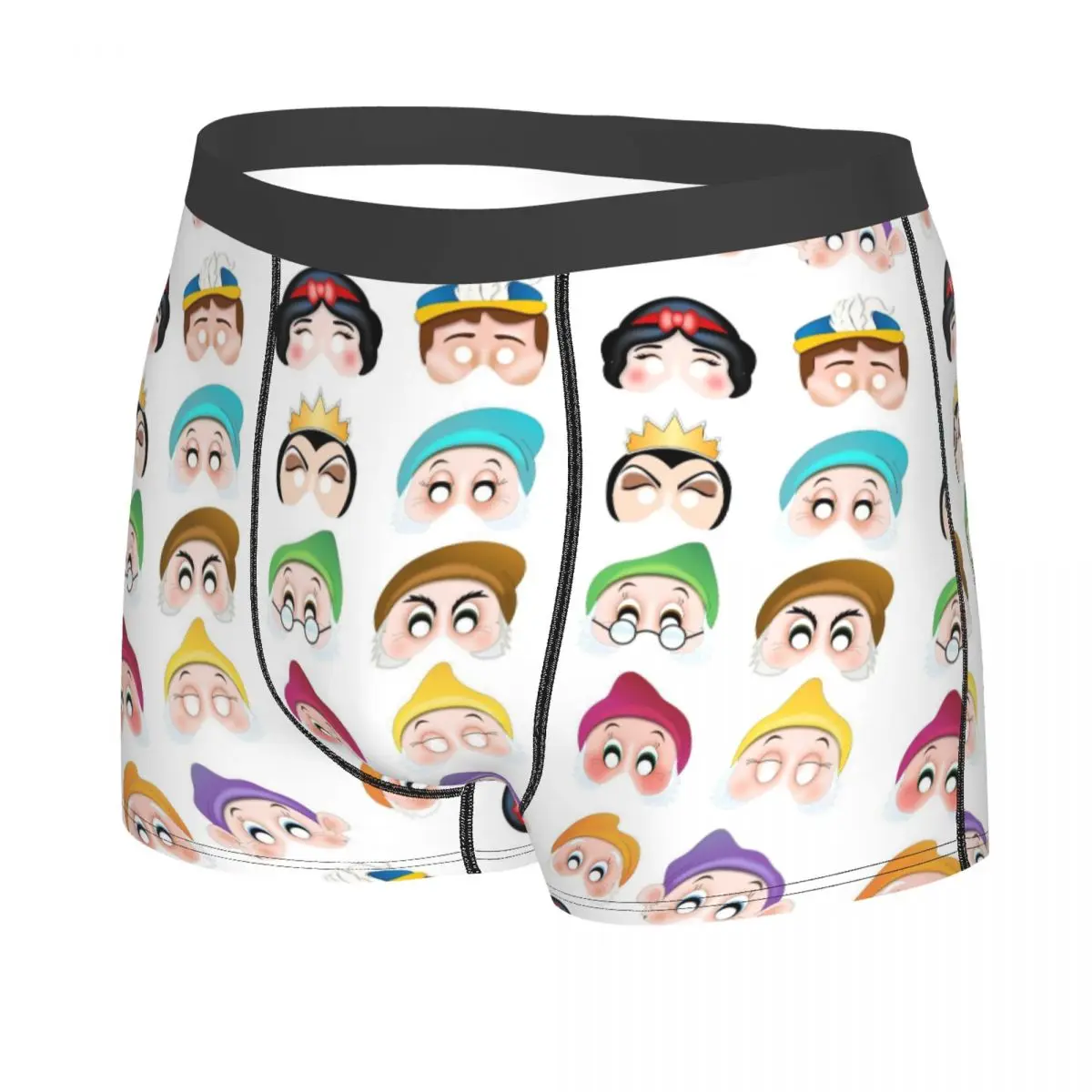 Moda personalizzata Biancaneve e i sette nani Boxer Pantaloncini Mutandine Mutande maschili Slip traspiranti Intimo