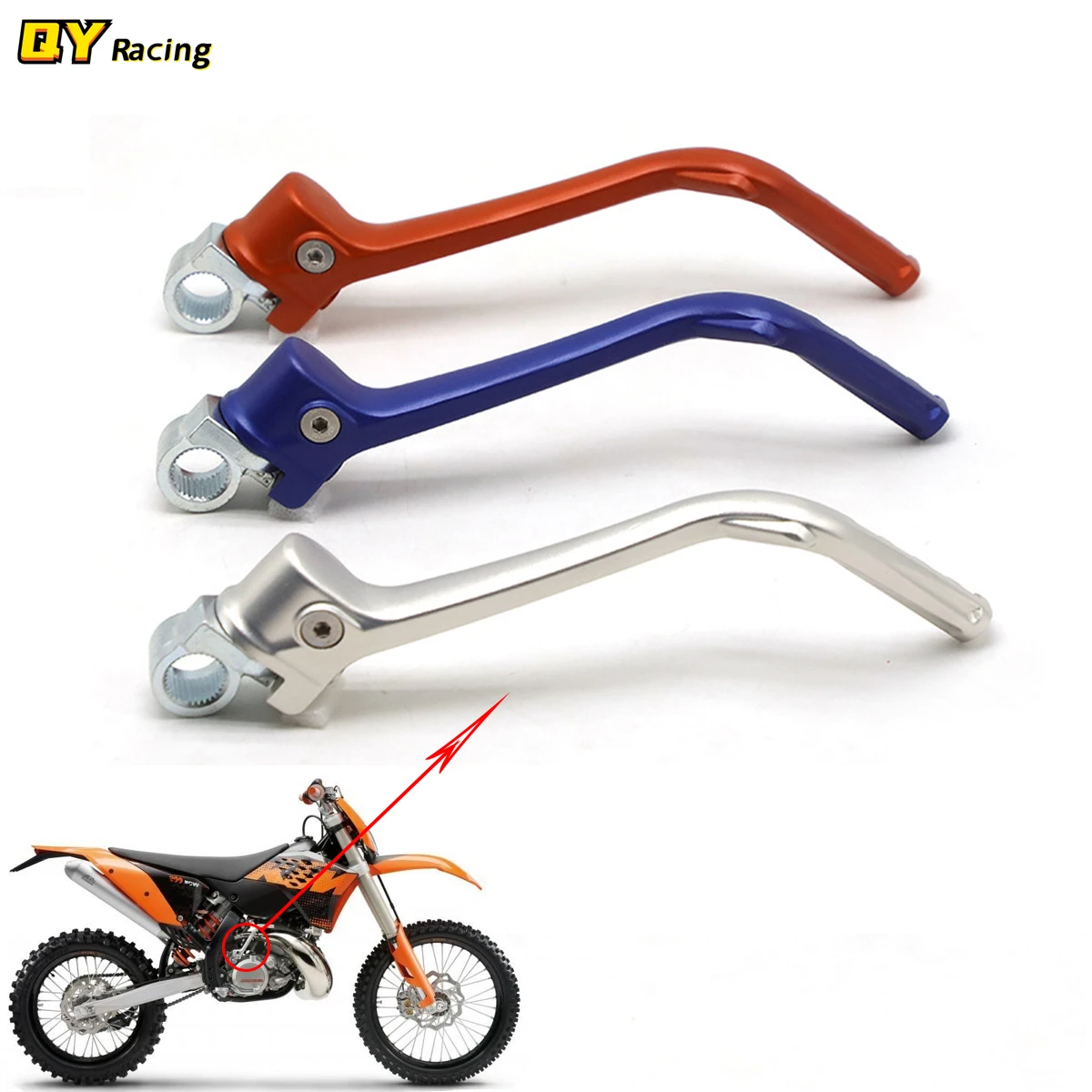 7075 Aluminum Forged Kick Start Lever Pedal For KTM 125SX 150SX 150XC 200XCW Husqvarna TC125 TE125 2012 2013 2014 2015 2016