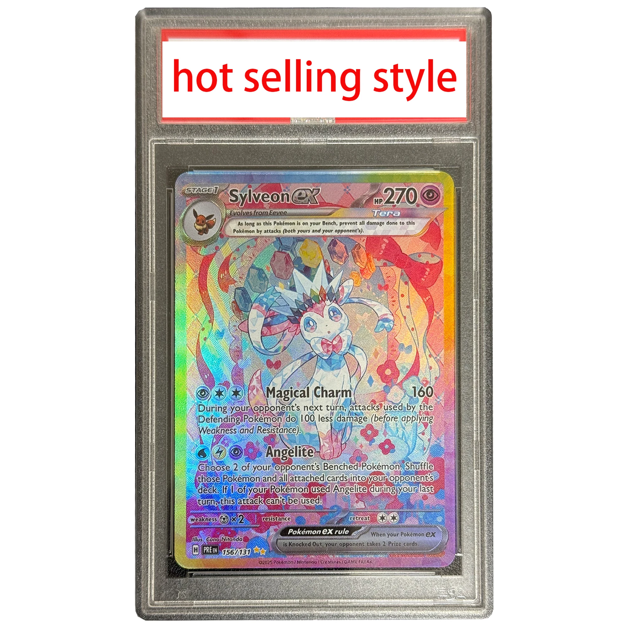 Diy Ptcg Eeveelution Umbreon Sv8A Rating Card Collection Card Copy Version Classic Limited Edition Ptcg Anime Card Gift Toys