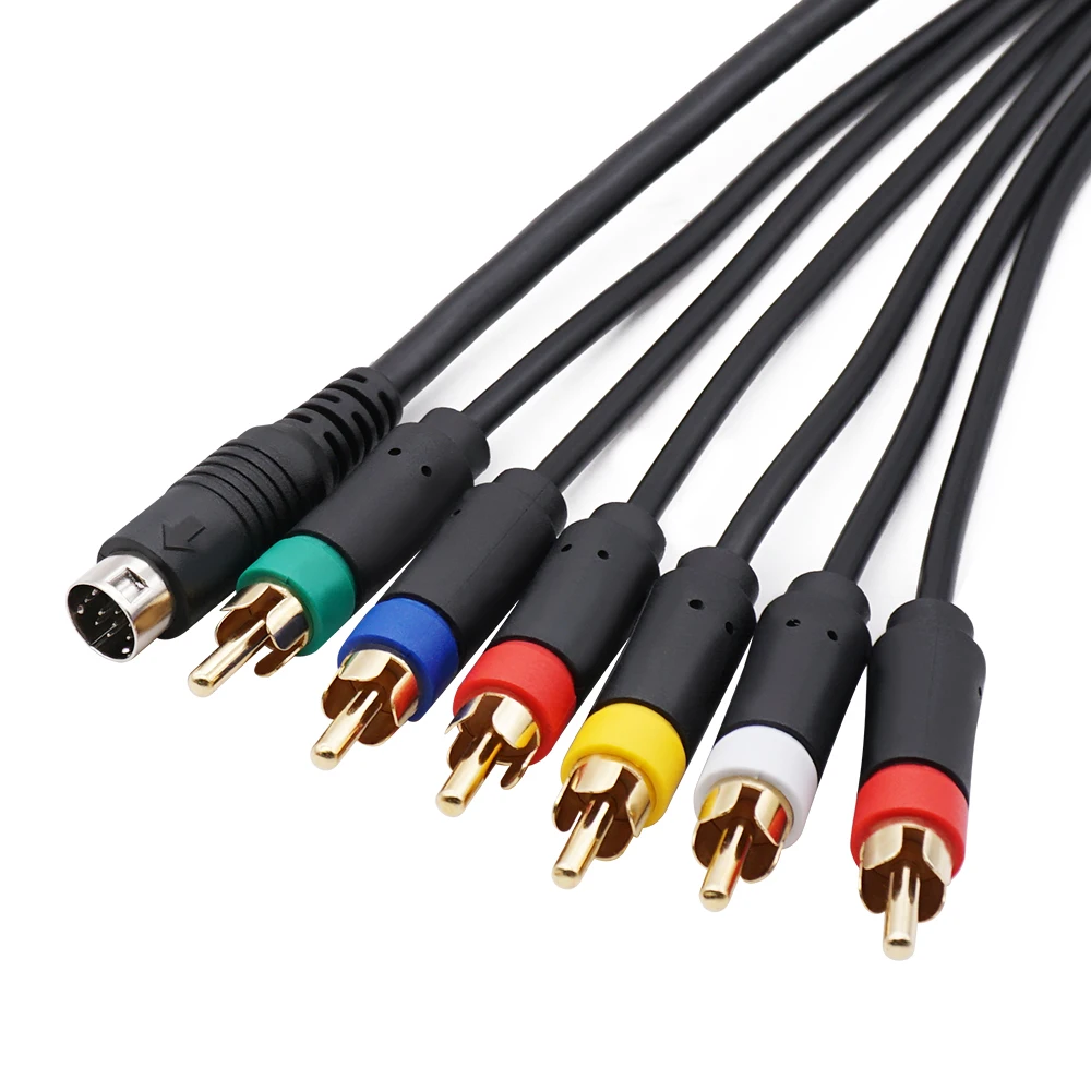 อะแดปเตอร์ RGB 9ขา1.8M สำหรับเครื่องเล่นวิดีโอเกมย้อนยุค MD2