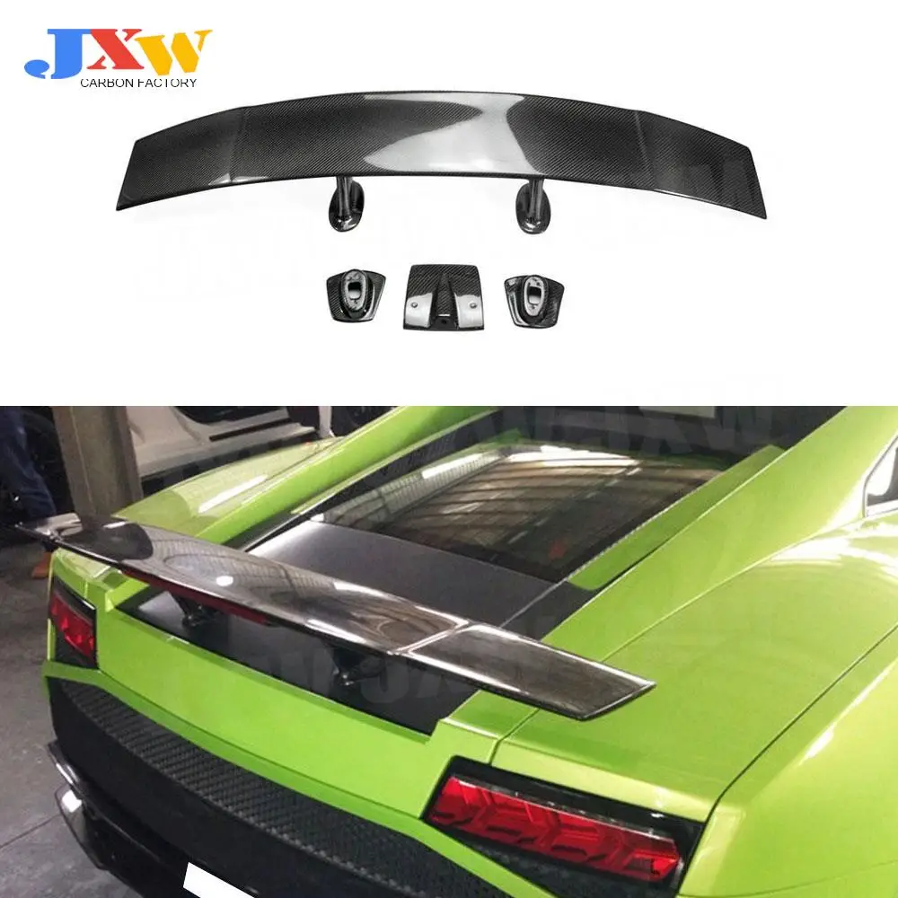 

Carbon Fiber Car Rear Spoiler Rear Wing Spoiler Lip Fit for Lamborghini Gallardo LP550 LP550 LP560 2004-2012 FRP Rear Trunk Boot