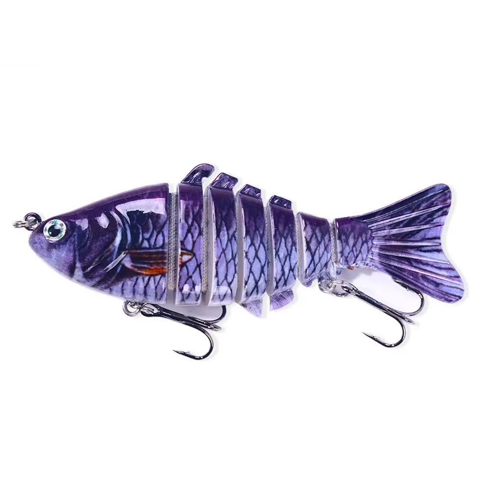 Minnow Fishing Lures 10cm 15g Multi Jointed Swimbait Mini 7 Segments Fishing Lures Flexible Sinking Bionic Crankbait Wobblers