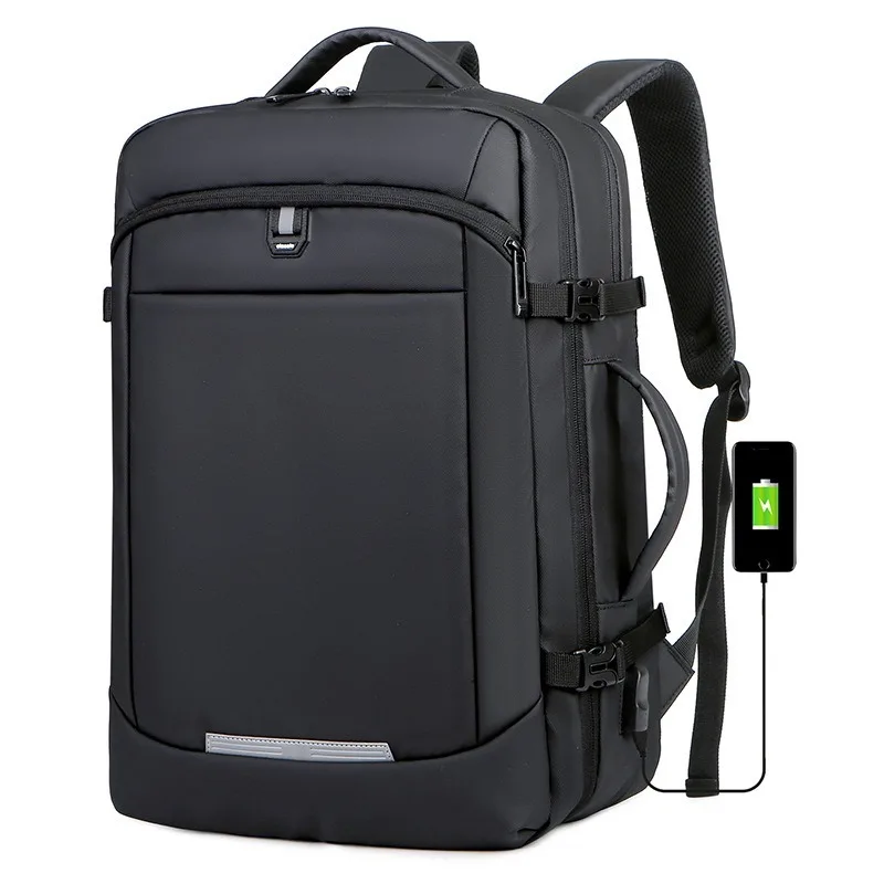 Men's backpack, large capacity business backpack, multi-functional leisure travel waterproof bag