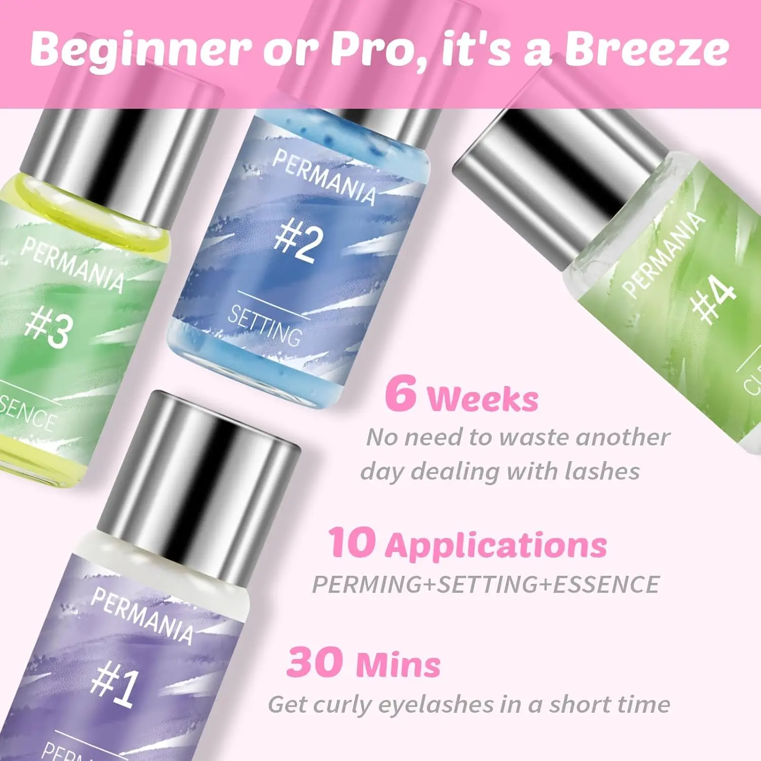 ชุดลิฟติ้งขนตาและคิ้ว PERMANIA ชุดยกขนตา ติดทนนาน 6-8 สัปดาห์ Calia Perm ผลิตภัณฑ์เพิ่มความโค้งงอนของขนตา อุปกรณ์แต่งหน้า