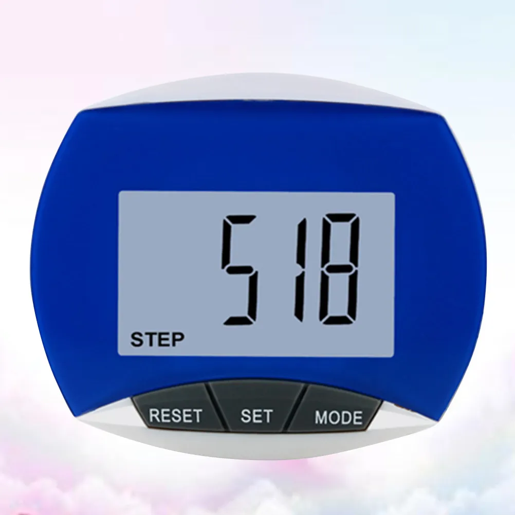 Multifunctional Pedometer Portable Blue Running Walking Fitness Tracker Sports Accessories Tool for Men Women Running Pedometer