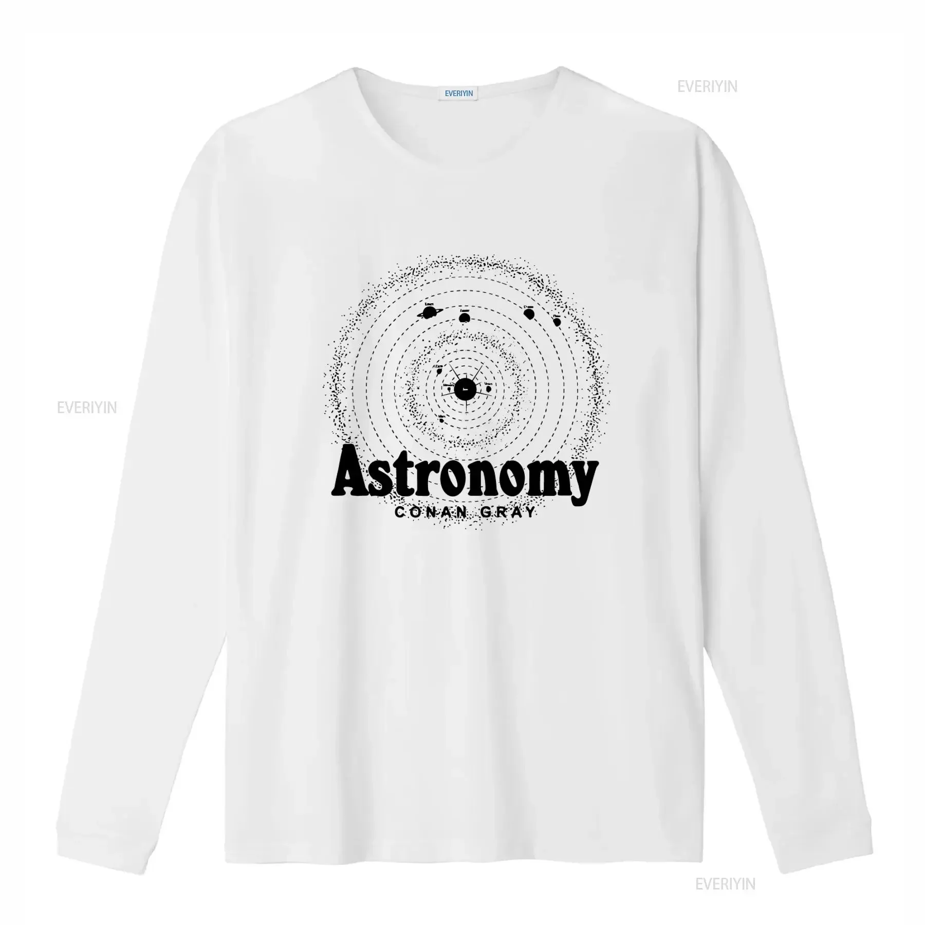Conan Gray Official Astronomy T Shirt Stylish Solar System Print for Space Lovers vintage Washed Casual Breathable Slightly