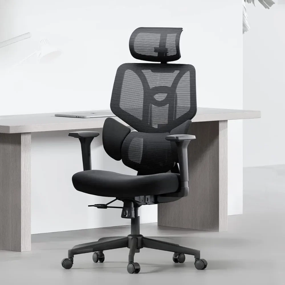 

Ergonomic Office Chair Elastic Adaptative Adjustment Back Lumbar Support Computer Chair High-Density Breathable Mesh Desk Chair