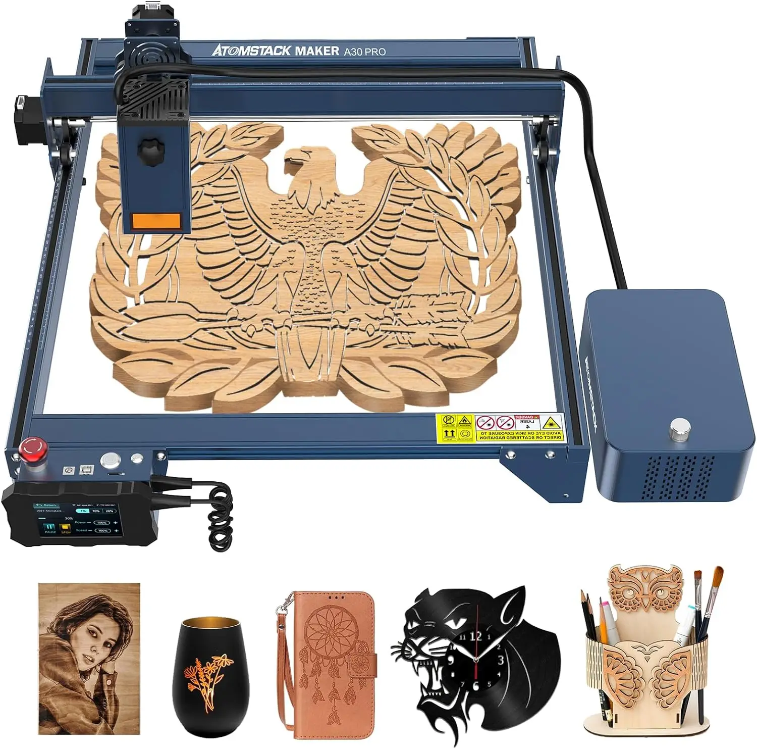 

ATOMSTACK A30 X30 S30 Pro160W Laser Engraving Machine 33 W Output Power DIY CNC Cutter Engraver For Wood Metal Acrylic Leather