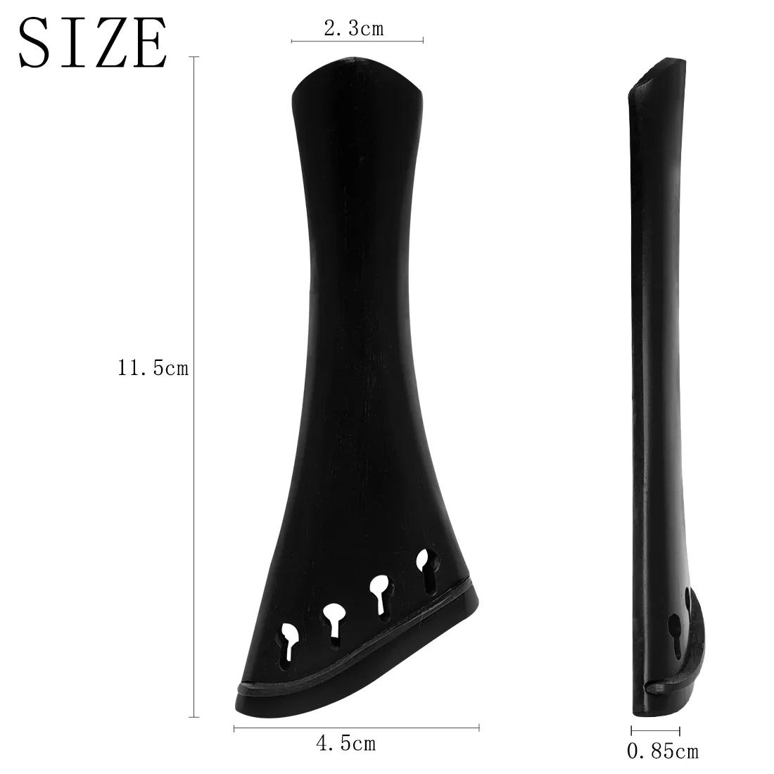 4/4 Violine Abgeschrägte Kante Platte Datum Holz Suzuki Ebenholz Violine Saitenhalter Massivholz Keine Verformung Professionelle Violine Zubehör