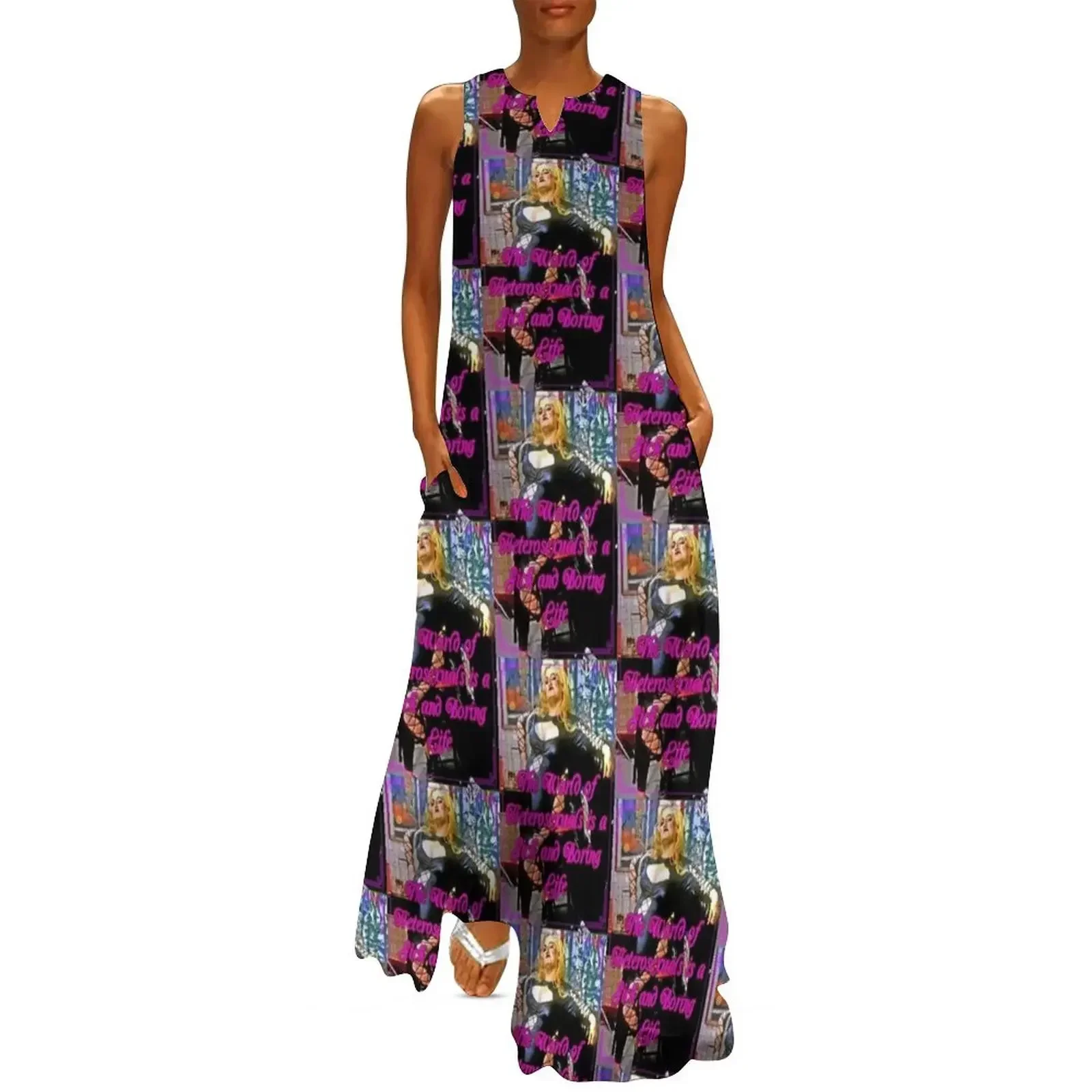 

Edith Massey Female Trouble Long Dress luxury dress Women's summer suit Clothing Dress