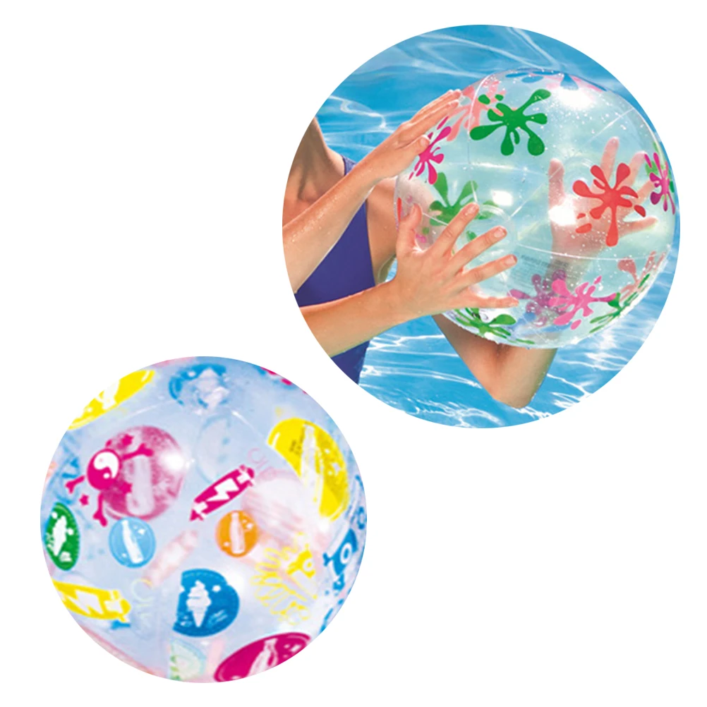 Mode Pailletten Aufblasbare Ball Sommer Lustige Wasser Spaß Spielen Strand Ball Pool Ball Party Favor für Kinder Kinder (Gelegentliche Muster)