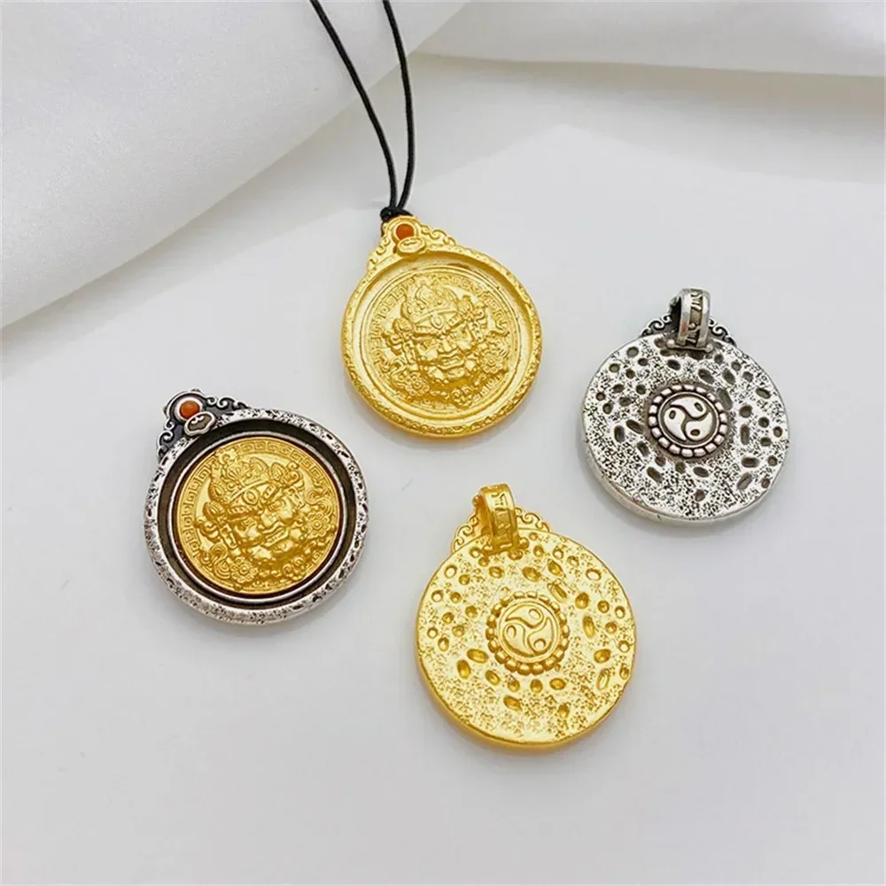 Sand Gold Strong Belly Maitreya Buddha Blessing Character God Wealth Pendant Handmade DIY Bracelet Jewelry Material Accessories