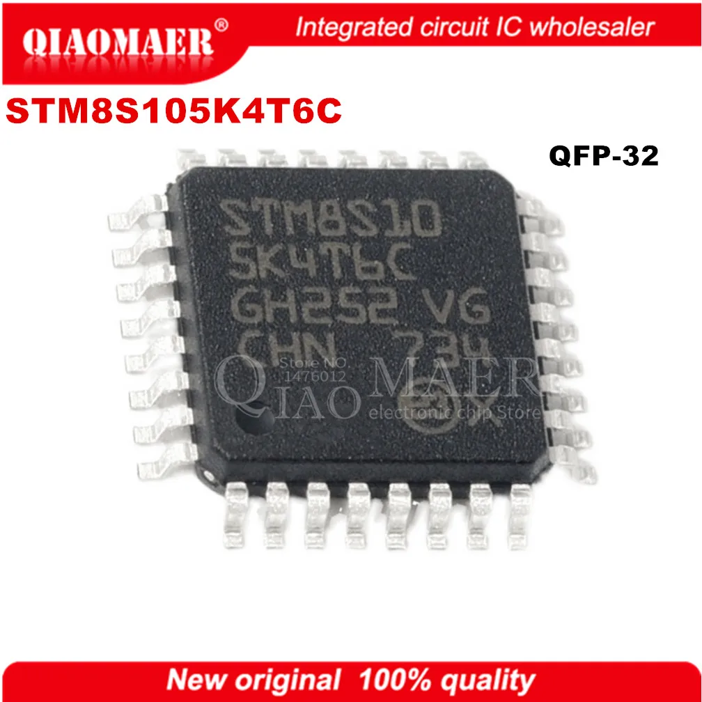 STM8S105K4T6C STM8S105 STM8S105K STM8S105K4 STM8S105K4T6 QFP-32