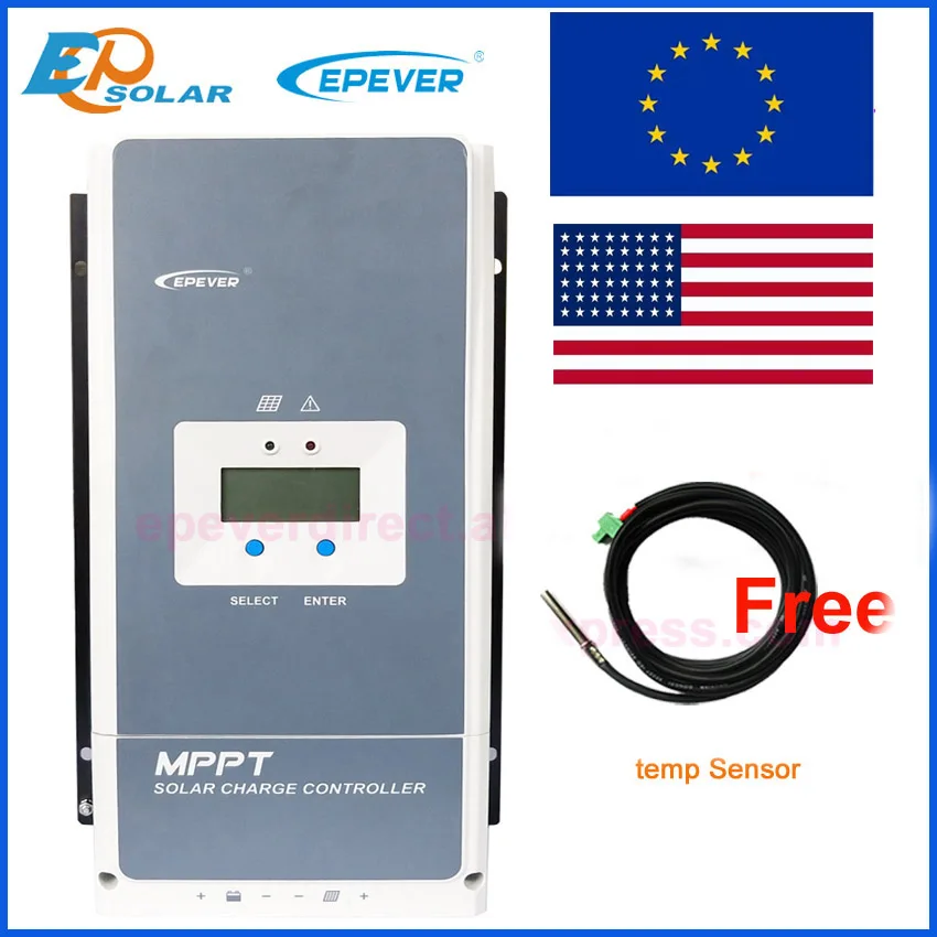 EPEVER 50A 60A 70A 80A 100A MPPT Solar Charger Controller Regulator 12v 24v 36v 48v auto max pv voc 150v 200v input Tracer10420A