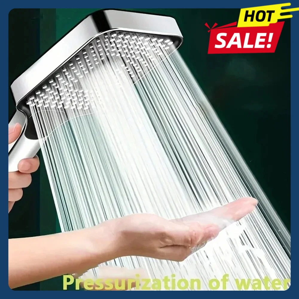 

Adjustable Shower Head 3 Mode Rainfall Shower Large Flow Showerhead High Pressure Water Saving Shower Mixer Bathroom Accessories