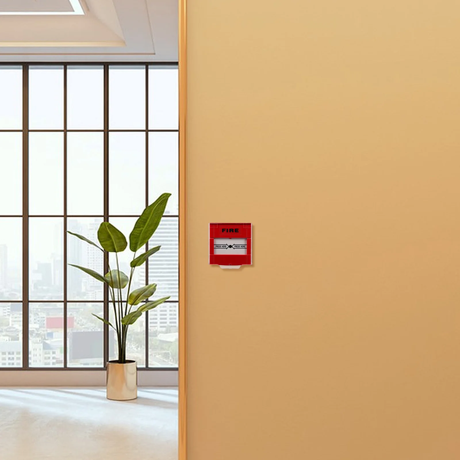 

Fire Alarm Button Resettable Manual Call Point Emergency Switch Home Business Water Resistant Simple Installation Electrical