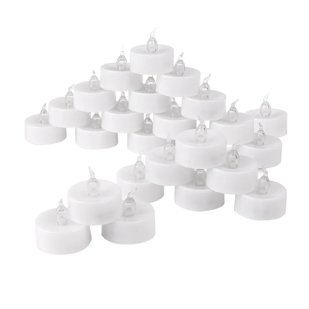 36 Pcs DIY Project Candles Tea Light Flashing Memorial Service LED Tealights Flameless