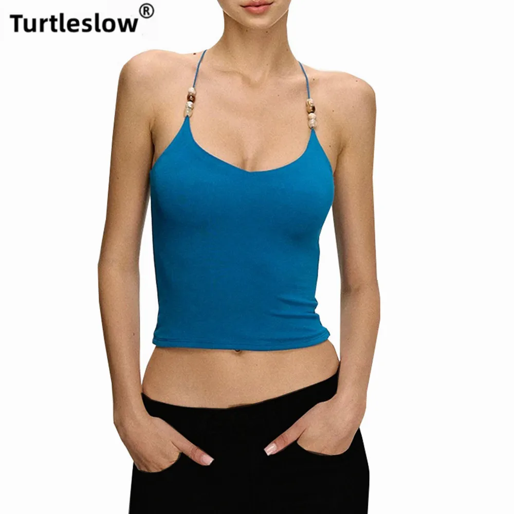 

New Sports Fitness Vest Bead Decoration Back Cross Straps Thin Looking Women's Yoga Vest Tight Elastic Quick-Dry Running Top