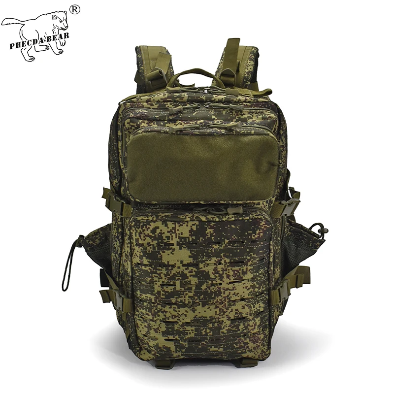 

900D laser cut molle system waterproof durable 45l outdoor hunting tactical assault backpack Russia EMR FG camo rucksack