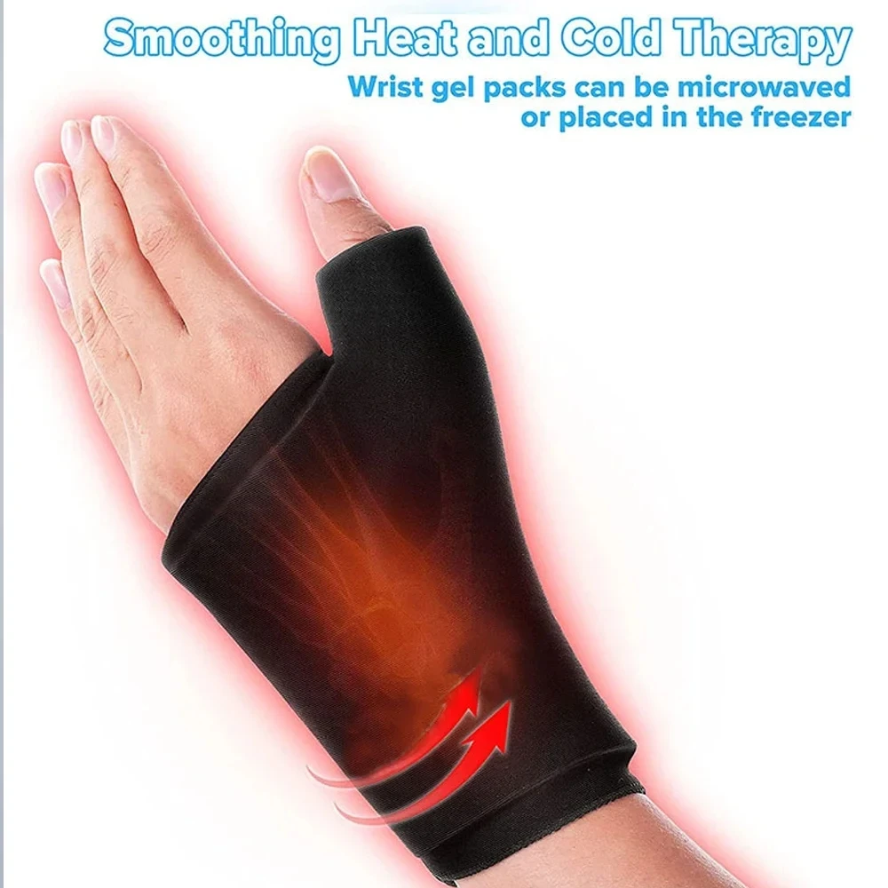 1PC Ice Glove, Finger Thumb Ice Pack, Ice Gel Hand Wrap, Gel Ice Pack- Smoothing And Reusable