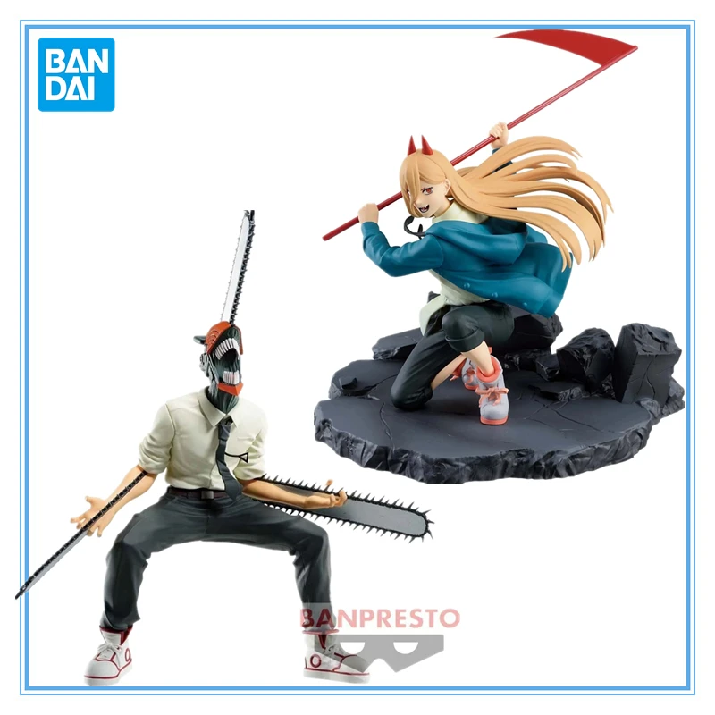 BANDAI Original Chainsaw Man Anime-Figur VIBRATION STARS Denji Power Actionfigur Spielzeug für Jungen Mädchen Kinder Geburtstagsgeschenke