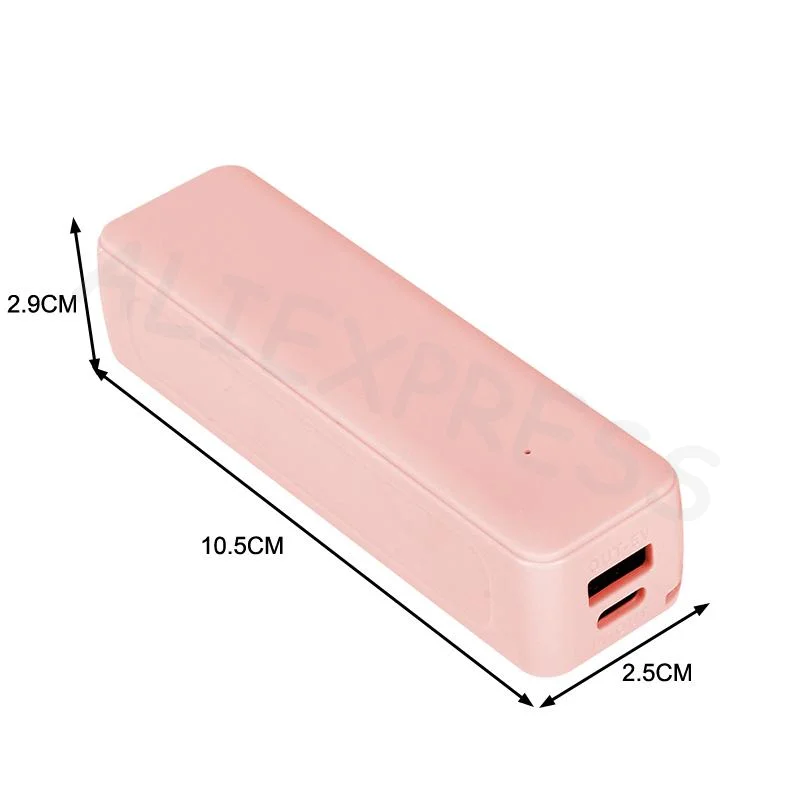 DIY 21700 Power Bank Case Portable Type-C 5V1A Mini Power Supply Kit for Student Daily Phone Charging