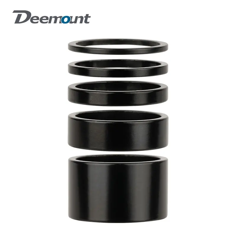 Aluminum Spacer 1-1/8" 28.6mm Bicycle Front Fork Standpipe Headset Stem Alloy Washer Multi-size Height Handlebar Rise-up Adjust