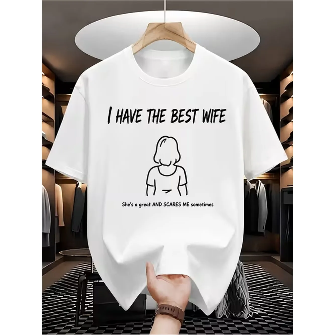 item picture mens white t shirt white fun and trendy t shirt printed slogan t shirt letter print suitable for holiday wear parties dates and humorous and suitable for gifting and everyday wear unisex plus size