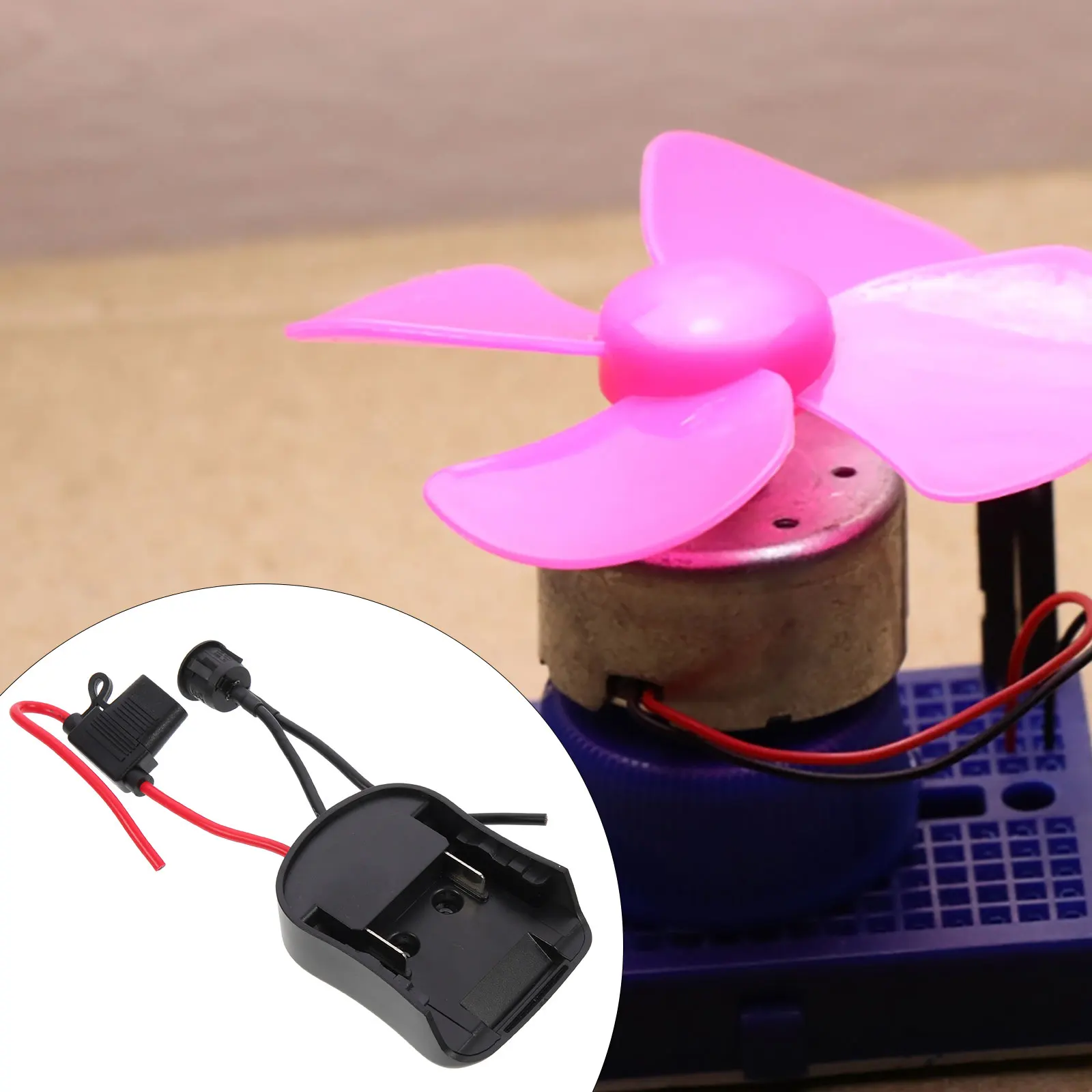 

18V Adapter DIY Power Connector for Rc Truck Car Durable Pc ABS Material Multiple Jobs Easy Install Adapter