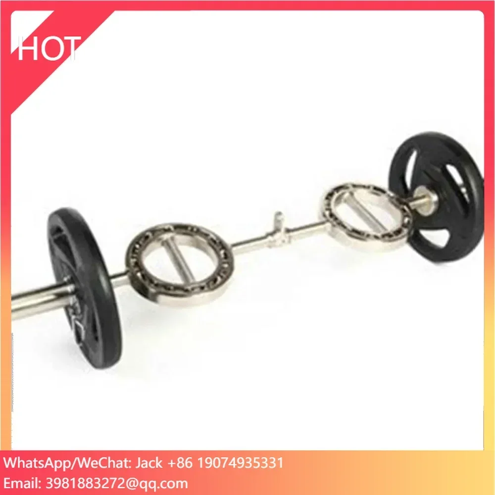 Fitness Weight Lifting Barbell Powerlifting Bar Rotating Round Grip Fitness 360 Degree EZ Eye Curl Barbell Bar