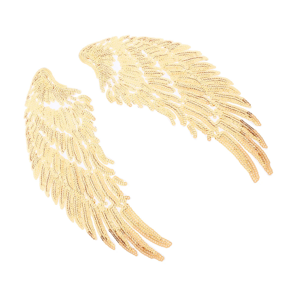 

Sequin Wings Patch Applique Small DIY Embroidered Patches Sew Iron On Clothes Jeans Bags Accessories Wing Shape