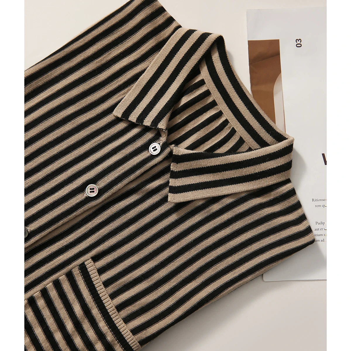 

Модный шерстяной вязаный кардиган в полоску irt для похудения, полный шерстяной кардиган Xhange Commute Sle Long Sve, корейская версия