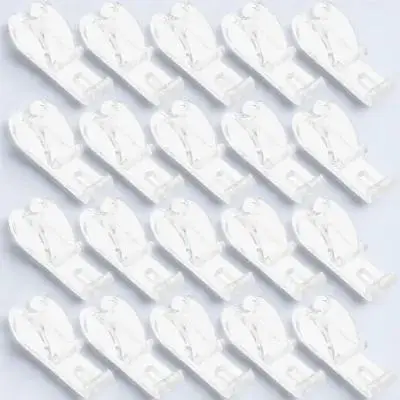 

30Pcs Clear Curtain Clips Roller Blind Safety Chain Retainer Hook Sturdy Roller Shade Cord Guide Curtain Hooks