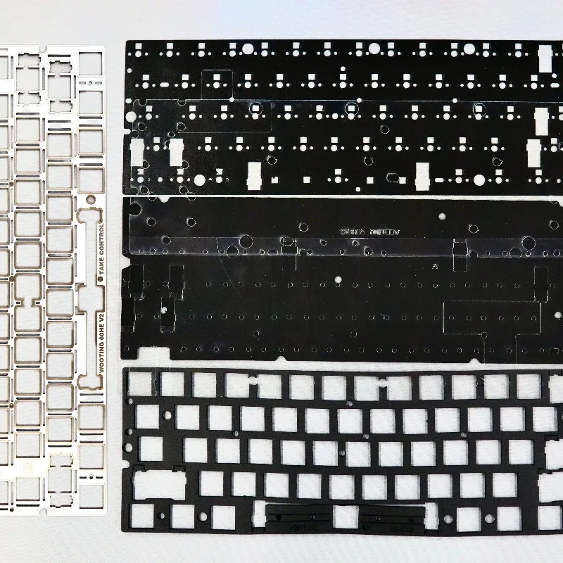 

Пластина для клавиатуры Wooting60hev2, кастомная позиционирующая пластина Poron, звуковой комплект FR4, совместимая с клавиатурой 60-клавишной раскладки, аксессуары
