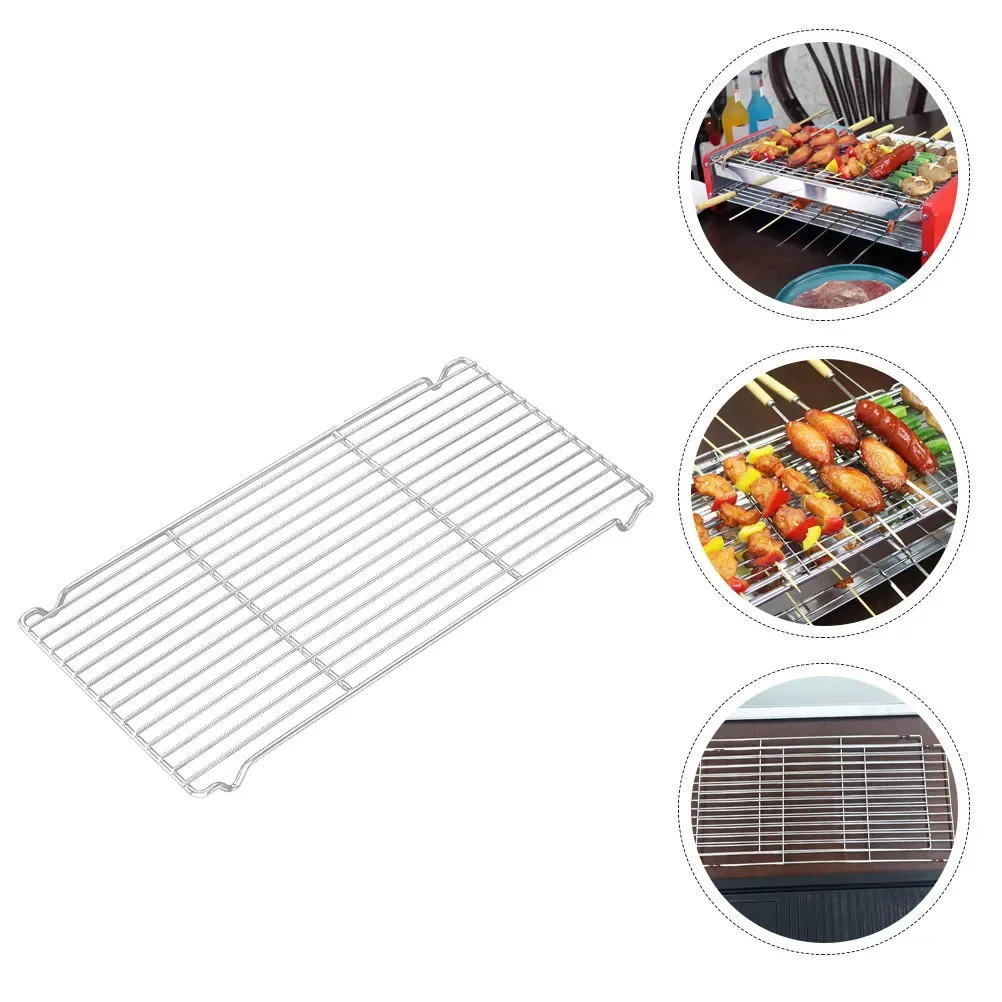 Bbq Grill Mesh Stainless Steel One Piece Barbecue Wire Mesh for Grilling Baking Smoking Non Slip Grill Cooling Rack Barbecue