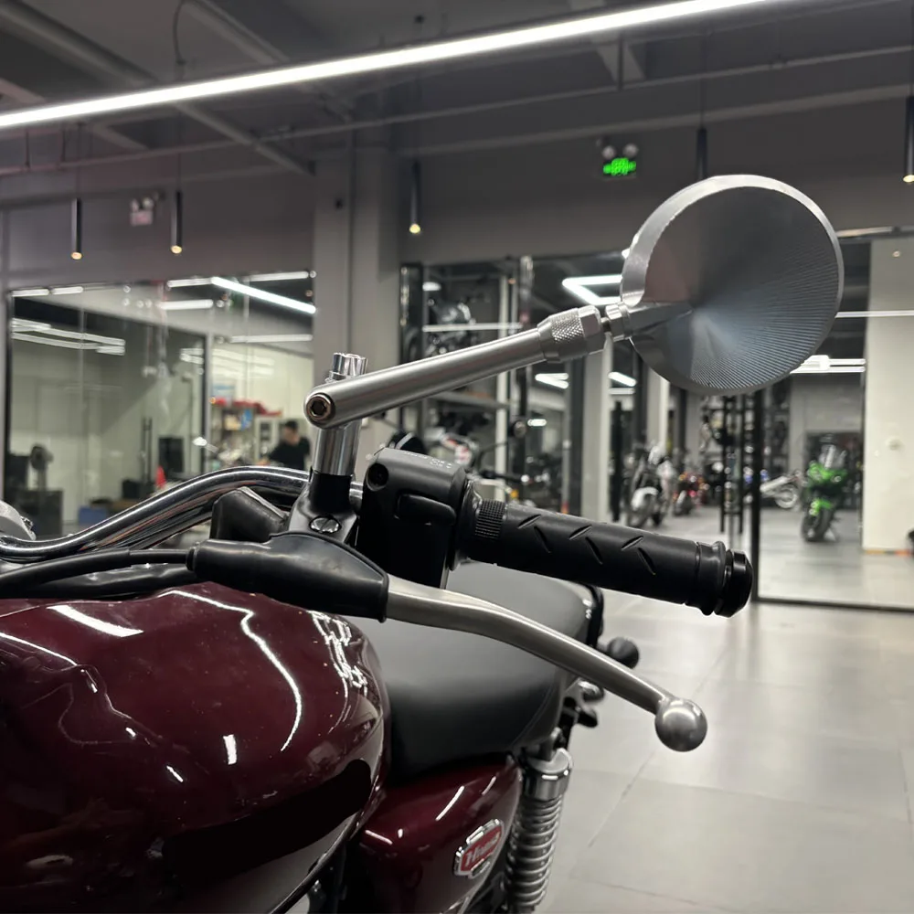 2024 Scrambler1200 Motorcycle Mirror For Scrambler 1200 Scrambler900 Folding Mirror Blue Anti-Glare Mirror Scrambler 1200x 2017- image 3