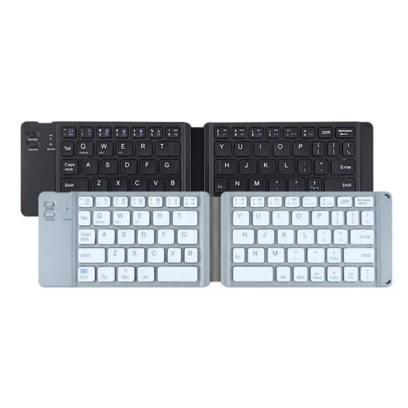 

EOENKK Wireless Dual Folding Keyboard for Tablet Rechargeable Silent Portable Bluetooth Keyboard