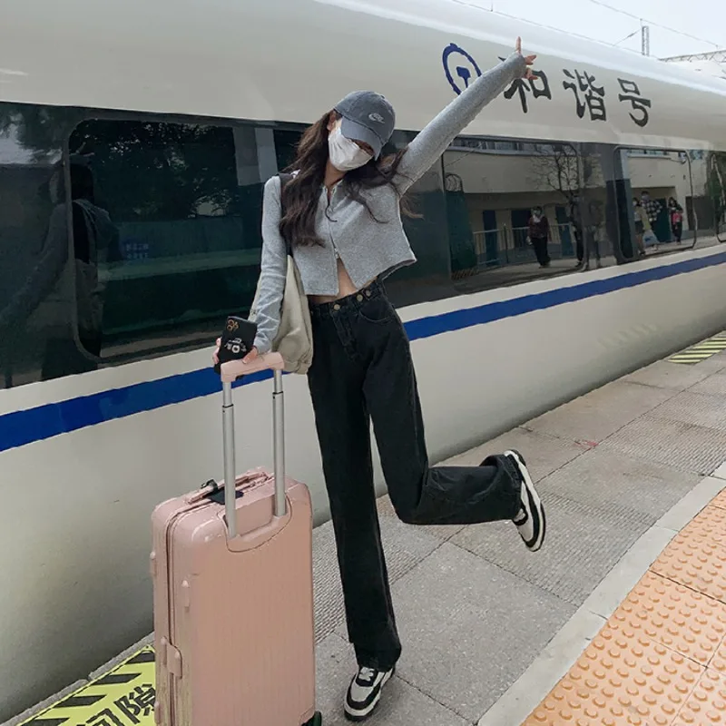 

Свободные прямые брюки с высокой талией, повседневные удобные брюки, свободный крой, широкие брюки, стиль, осенняя женская мода