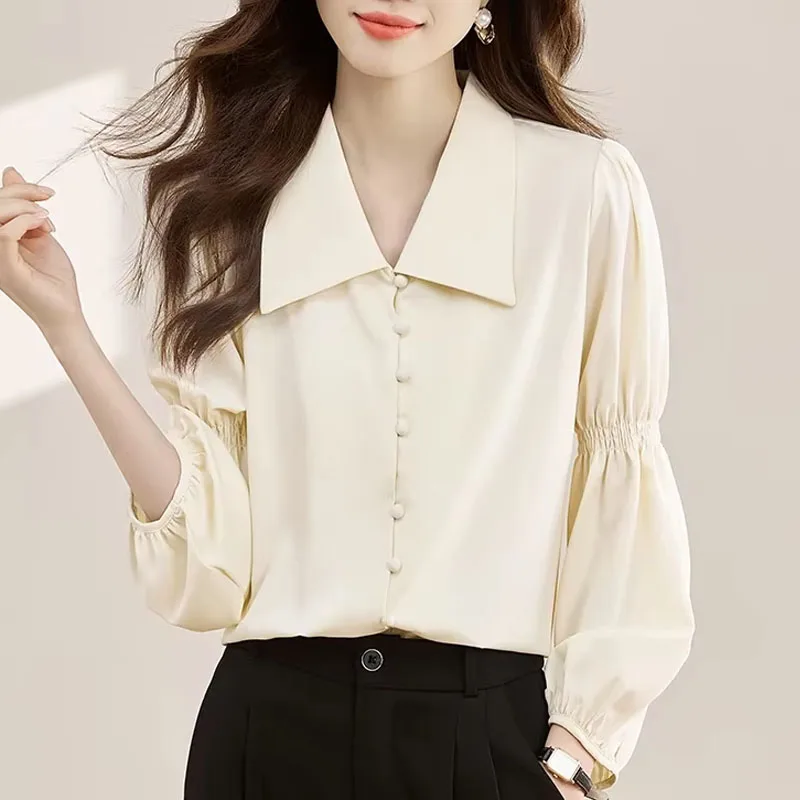 New Autumn Long Sleeve Women Shirt Turn Down Collar Shirt Blouse Women Tops Shirts Blusas Para Mujer Camisas Blusa Blusas M358