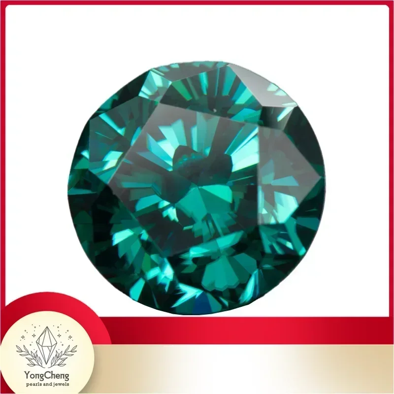

Moissanite Stones Emerald Green Primary Round Shape Sakura Cutting Colours With GRA Certificate For Jewel Making Materials