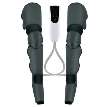 공기압 허벅지 종아리 마사지기, 3 단계 360 ° 풀 커버, 뜨거운 압축, 오래된 차가운 다리 개선, 발 피로 완화 안마기 