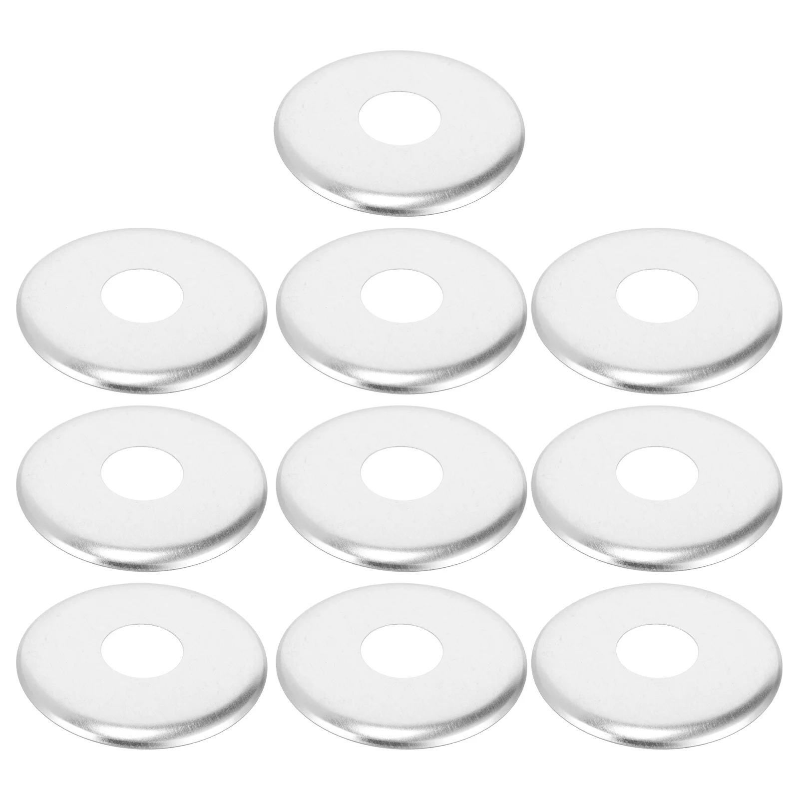 10 Buah Penutup Kepala Sprinkler Api Besi Tahan Karat Tahan Lama Tidak Perlu Alat Ukuran Kompak Daya Tarik Estetika Flensa Sprinkler Api