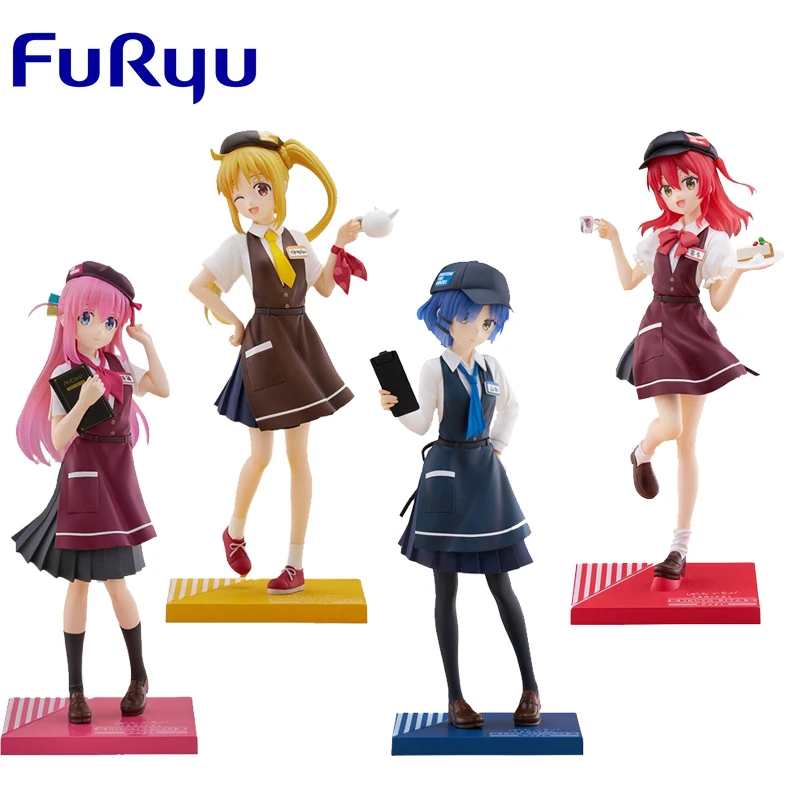 

FuRyu Genuine TENITOL BOCCHI THE ROCK Ikuyo Kita Nijika Ijichi Ryo Yamada Hitori Gotoh Cafe Style ver. Anime Action Figures Toys