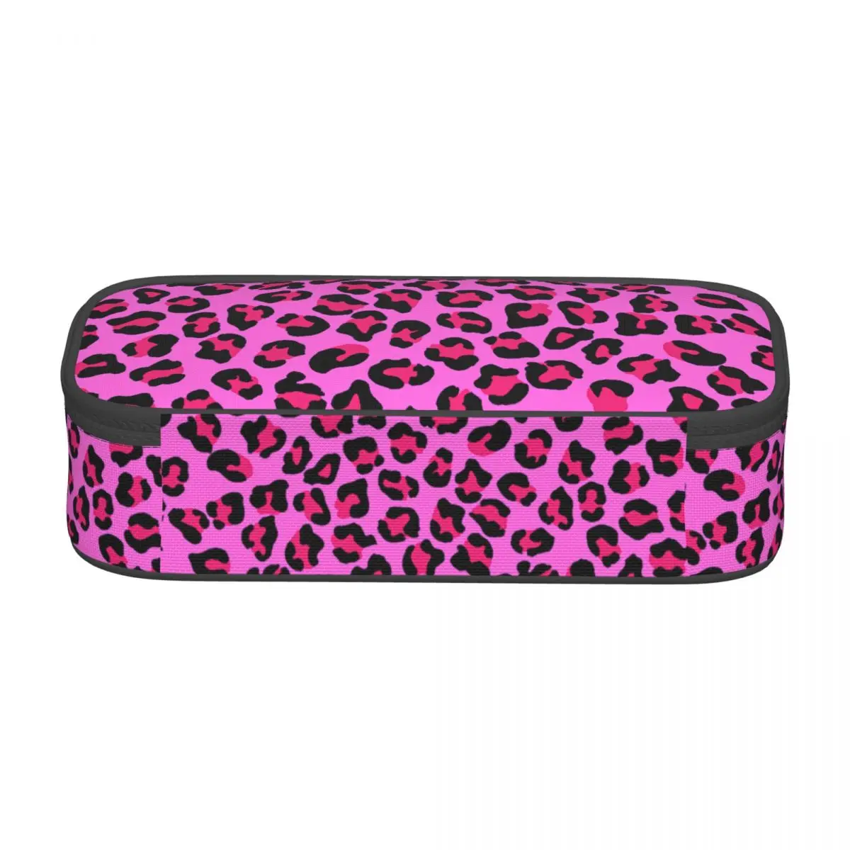 Imagem -04 - Leopard Cheetah Seamless Pattern Pencil Case Grande Capacidade Impressão de Pele Animal Spots Pen Box Bolsa Papelaria Bolsa Personalizado