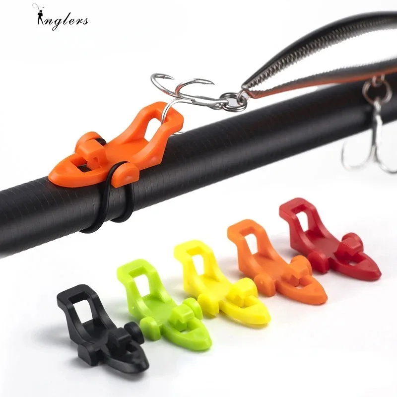 1pcs Fishing Rod Pole Hook Keeper Lure Bait Holder Lure Accessories Jig Hooks Safety Keeping Holder Fishing Tool Plastic